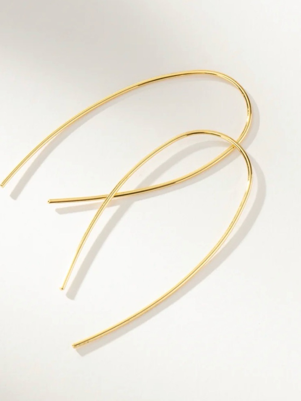 Uncommon James Hole in One Gold Earrings